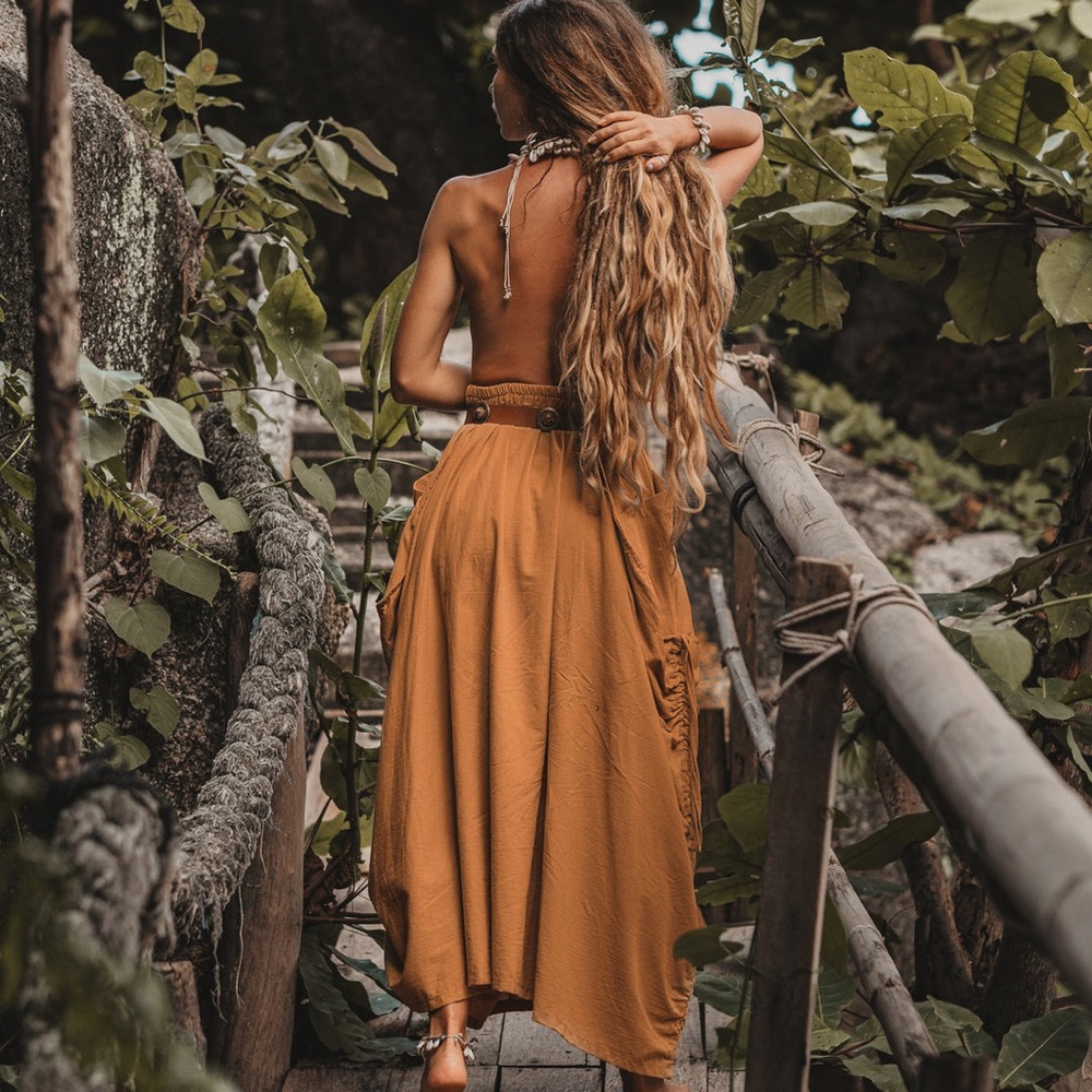 Bohemian copper Maxi skirt - Picture 2 of 7
